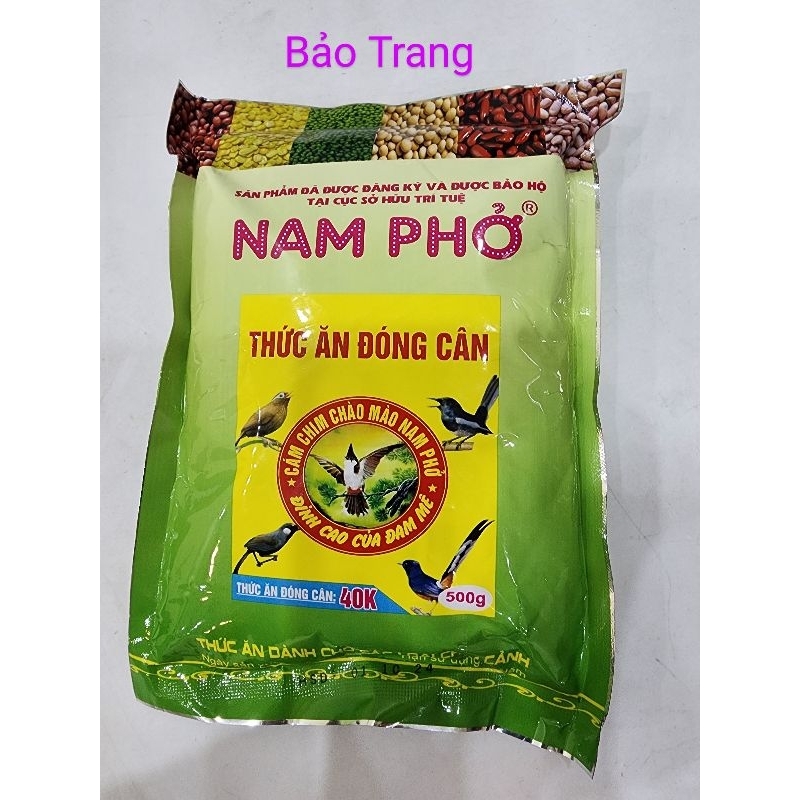 Cám chim tổng hợp Nam Phở cao cấp 500gram Phụ kiện lồng chim Bảo Trang.