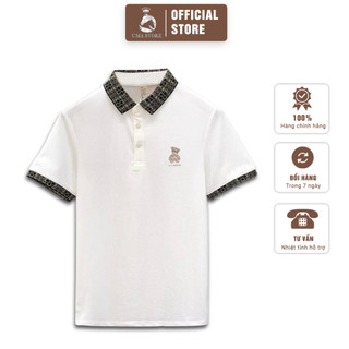 Áo Polo Nam UMA STORE Thêu Gấu LiLi Thổ Cẩm, Chất Liệu Vải Poly Dệt Kim Mềm Mịn Thoáng Mát, Áo Thun Có Cổ Thổ Cẩm  SPA14
