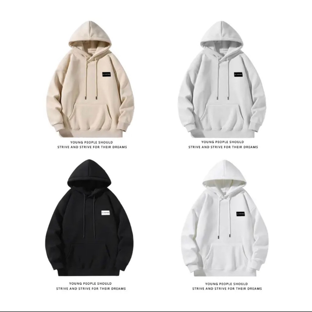 ÁO HOODIE UNISEX MŨ 2 LỚP NỈ BÔNG DÀY