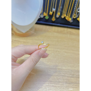 Nhẫn titan đá chéo kiểu