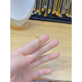 Nhẫn titan đá chéo kiểu