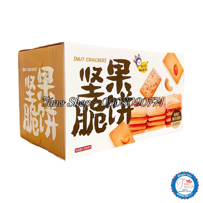 Bánh nướng mix hạt dẻ, hạt điều, hạnh nhân Pei Qi Tu | Ăn vặt ngon rẻ TaNo