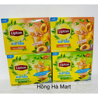 Hộp Trà Lipton Vị Chanh Mật Ong - Vị Đào 192g (16 gói)