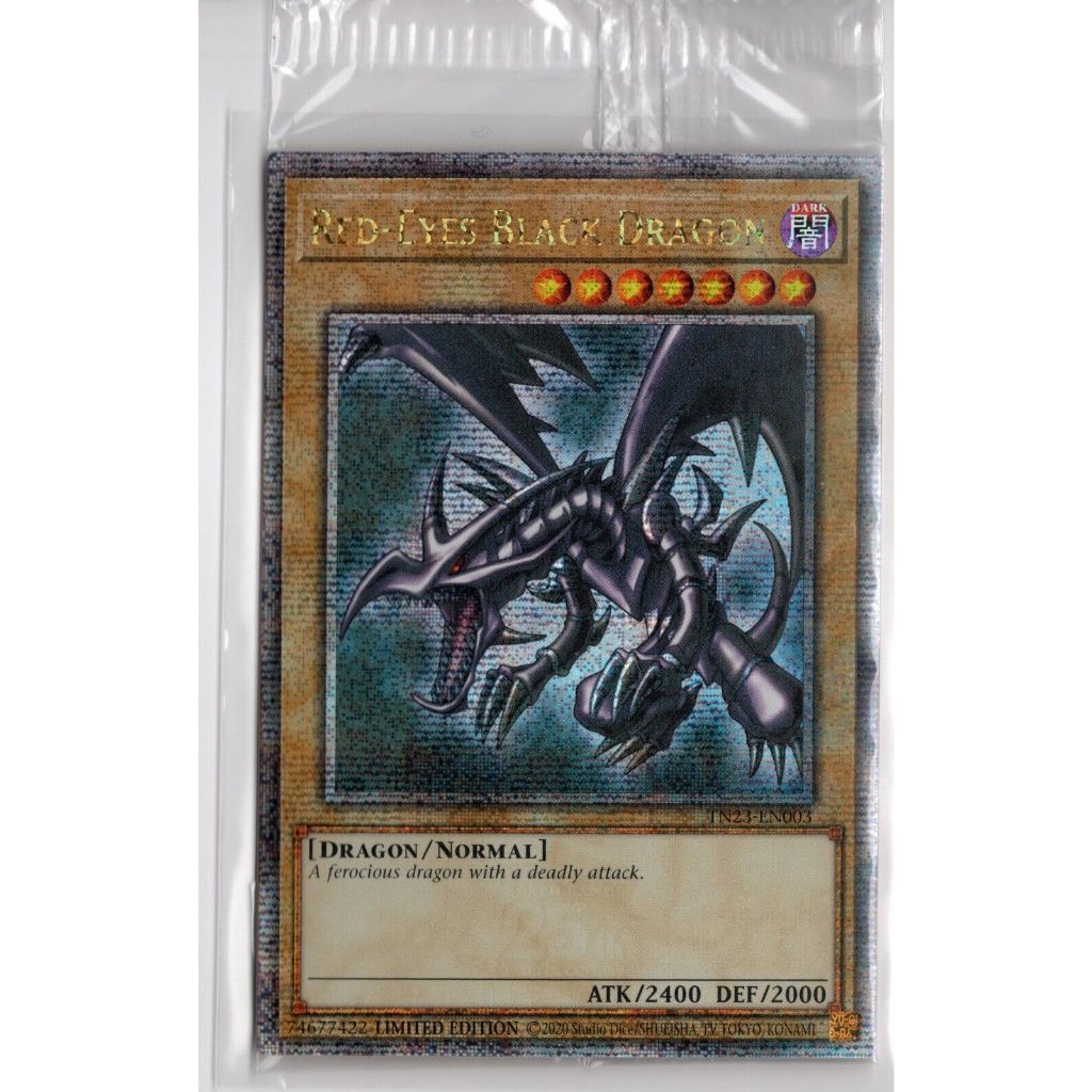 Thẻ Bài Yugioh Monster Red-Eyes Black Dragon - TN23-EN003 - Quarter Century