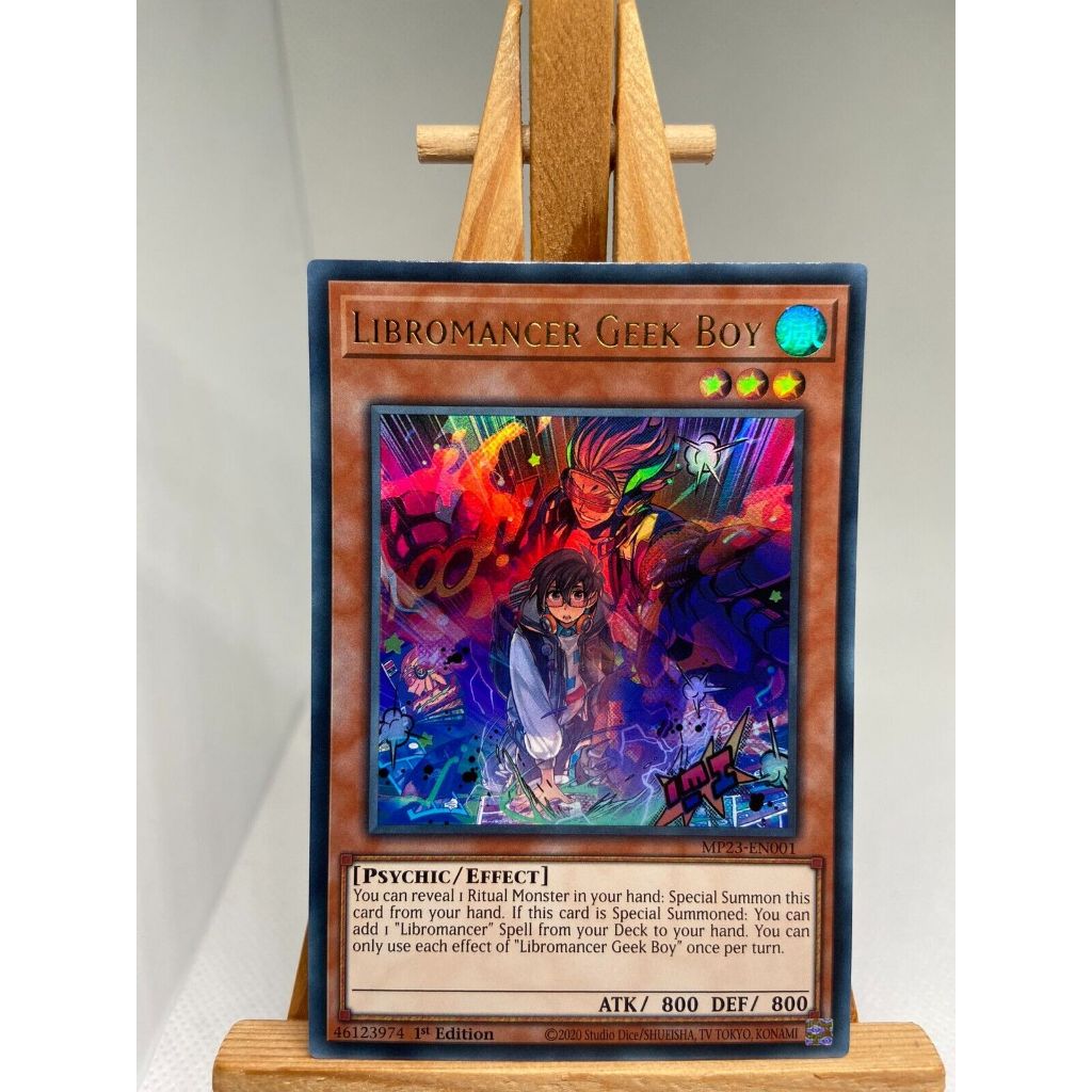 Thẻ Bài Yugioh Monster Libromancer Geek Boy - MP23-EN001 - Ultra