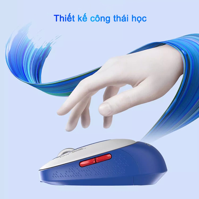 Chuột Im Lặng Không Dây Acer Chế Độ Kép USB 2.4G Và Bluetooth Có Thể Sạc Lại Thích Hợp Làm Văn Phòng Công Ty Và Gaming