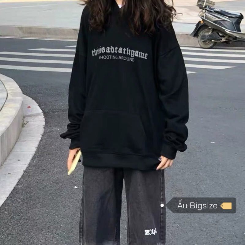 Áo hoodie NỈ BÔNG dài tay in hình BÀN CỜ Super Bigsize  đến 150kg