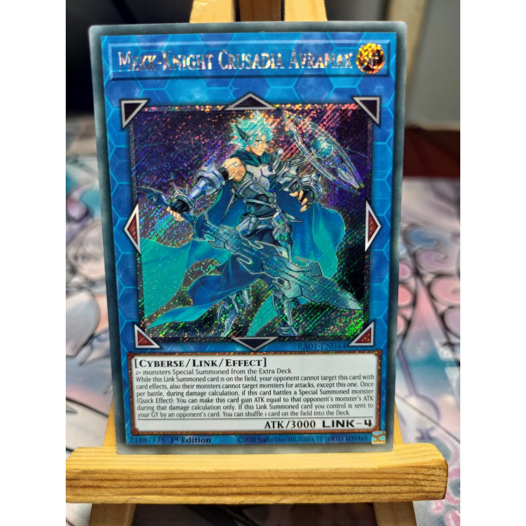 Thẻ bài Mekk-Knight Crusadia Avramax - RA01-EN044 - Platinum Secret Rare
