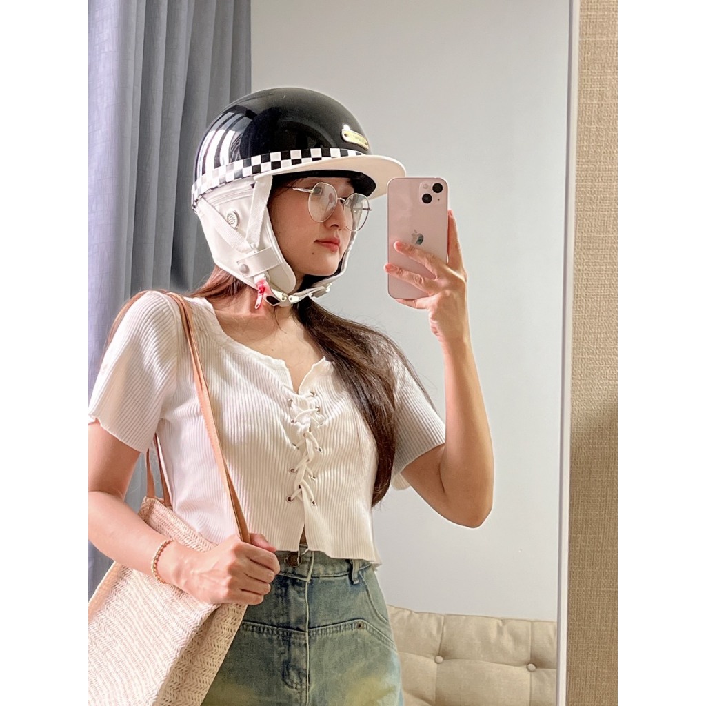 Mũ bảo hiểm nửa đầu Napoli Bosozoku Japan Style nửa đầu vintage - Mũ bảo hiểm moto Vintage 1/2 đầu