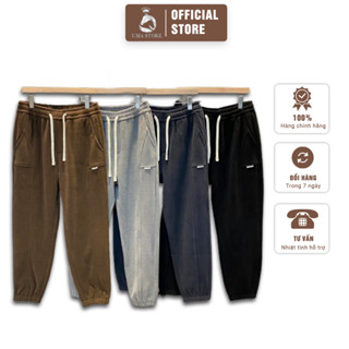 Quần Jogger Nam UMA STORE Nhung Tăm Giữ Nhiệt Chất Liệu Nỉ Nhung Mềm Mịn Giữ Ấm Tốt Gấu Bo SPQ07