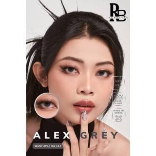 Kính Áp Tròng RUBYEYES ( xám tây Alex gray ) Silicone Hydrogel Tặng Kèm Khay Gương Dụng Cụ