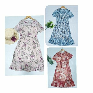 (Size 4-14) Đầm voan mềm mịn xuất dư