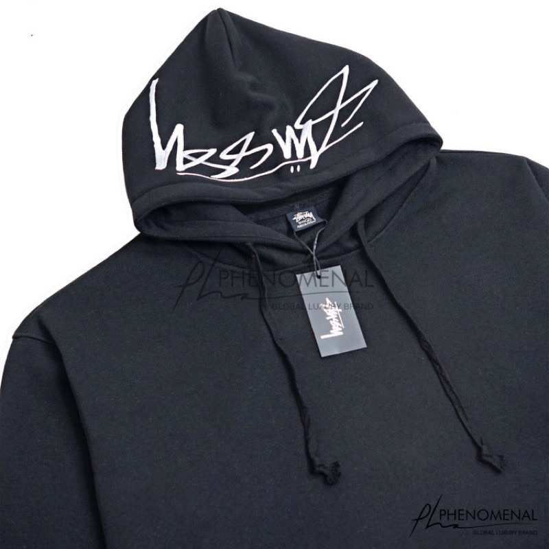 Áo Hoodie STUSSY thêu nón phong cách dày dặn chuẩn chính hãng, áo nỉ mùa đông