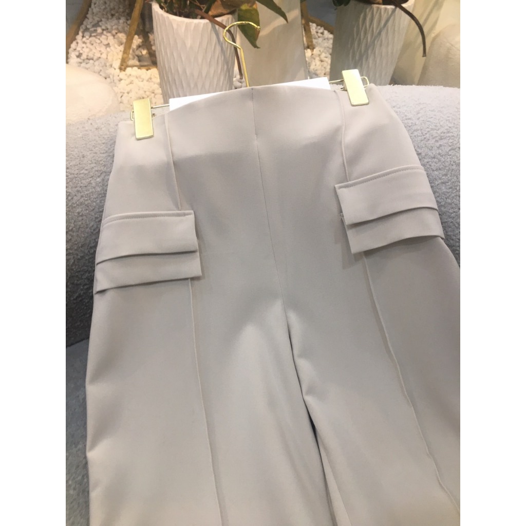 VELLE DESIGN Quần tây công sở nữ Anda chất cotton lụa hàn dày dặn không nhăn