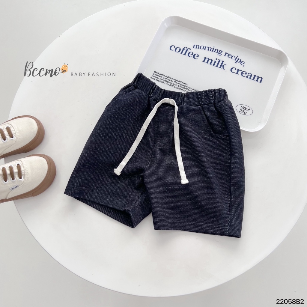 Bộ Polo khủng long cho bé trai Beemo,Chất liệu mềm mát,Áo cotton xược in khủng long dễ thương,phối quần giả bò B326