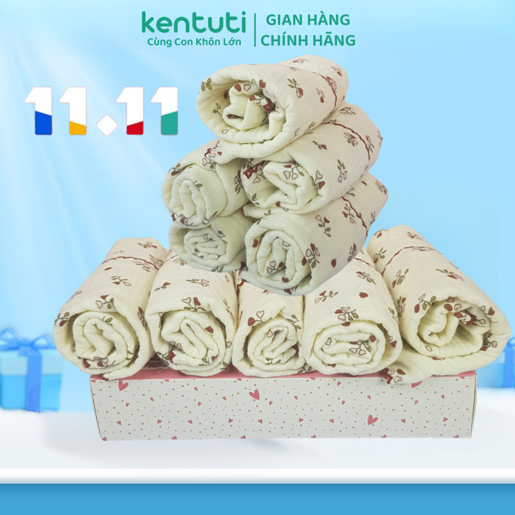 Khăn Sữa Cho Bé Kentuti K2 Mềm Mịn