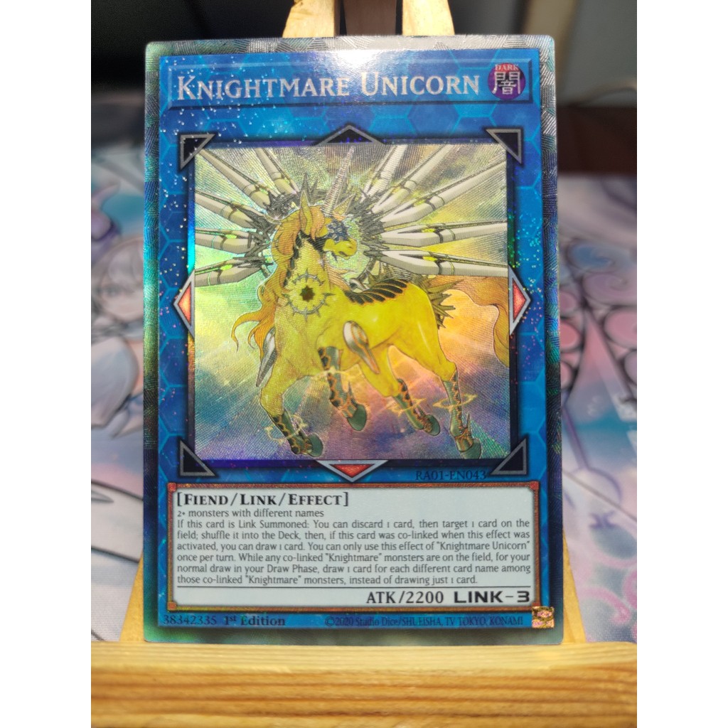 Thẻ bài Knightmare Unicorn - RA01-EN043 - 25th, Collector, Ultimate