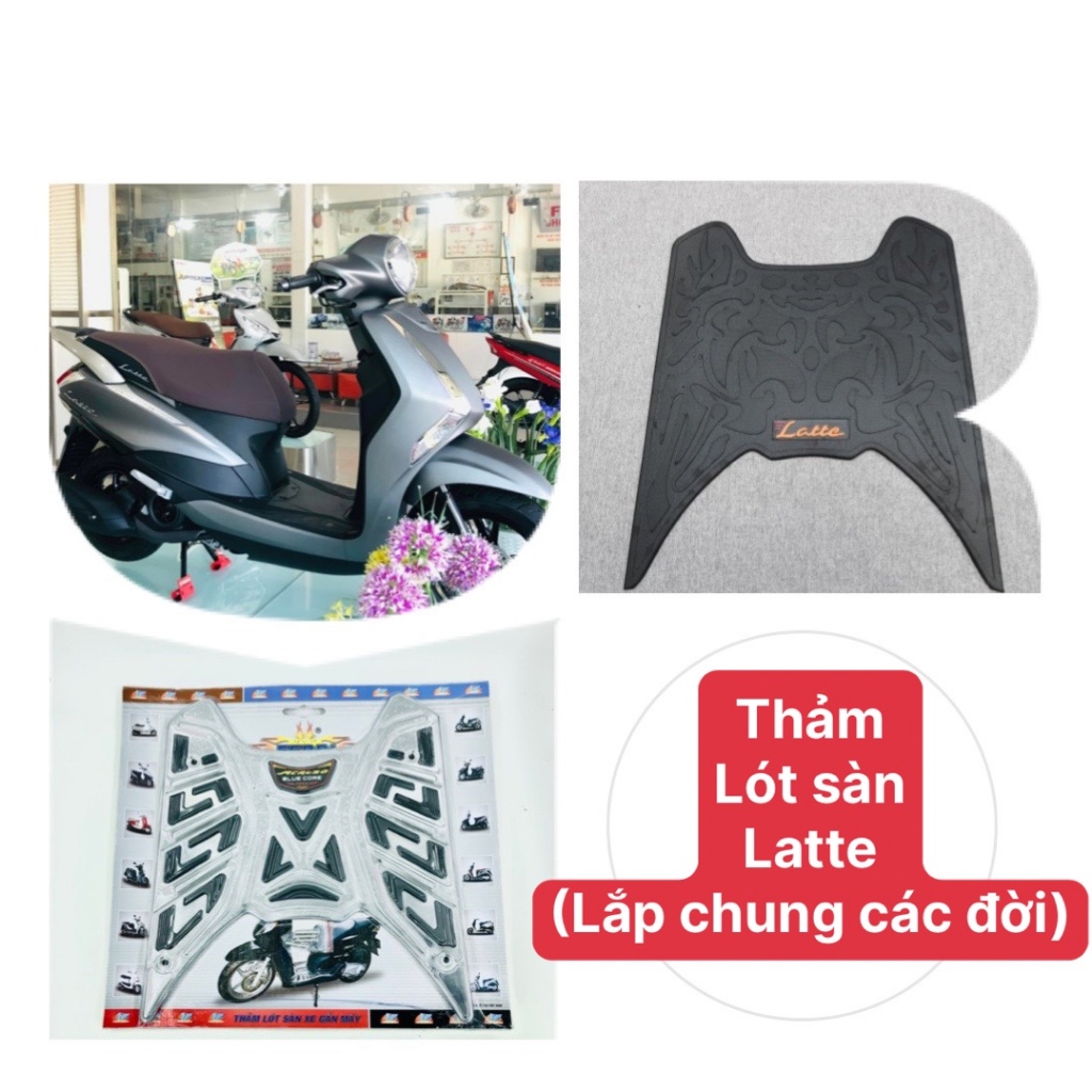 Thảm để chân cao su,lót sàn latte chính hãng cao su inox ( lắp chung)