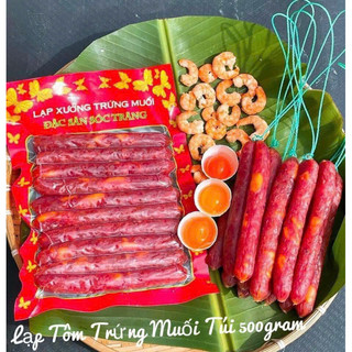 Lạp xưởng tôm trứng muối đặc sản sóc trăng