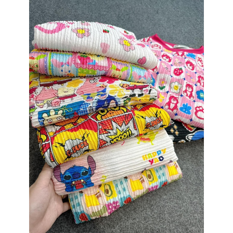 Đầm suông thun thái xếp ly dáng dài freesize váy form rộng trendy