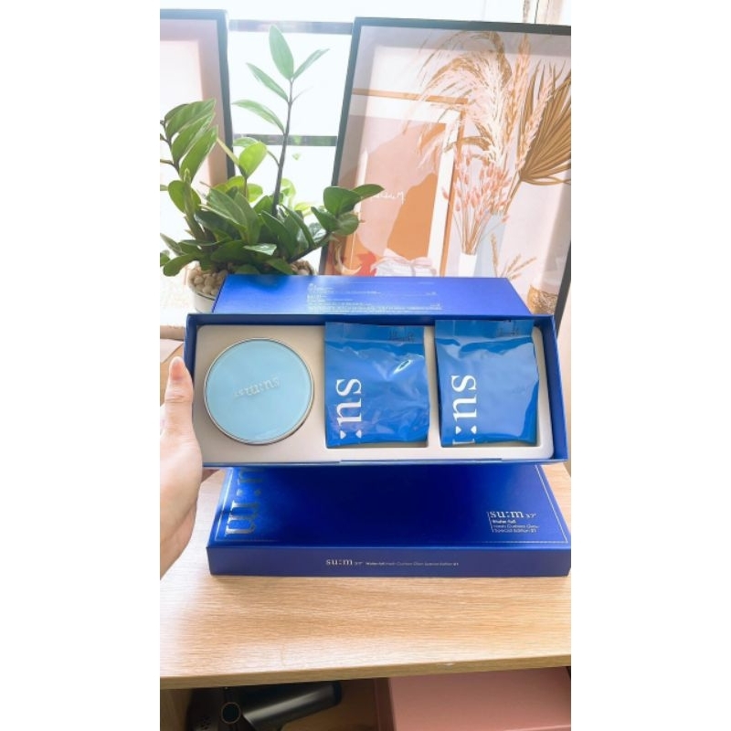 Lõi cushion trang điểm SUM căng bóng, đều màu da