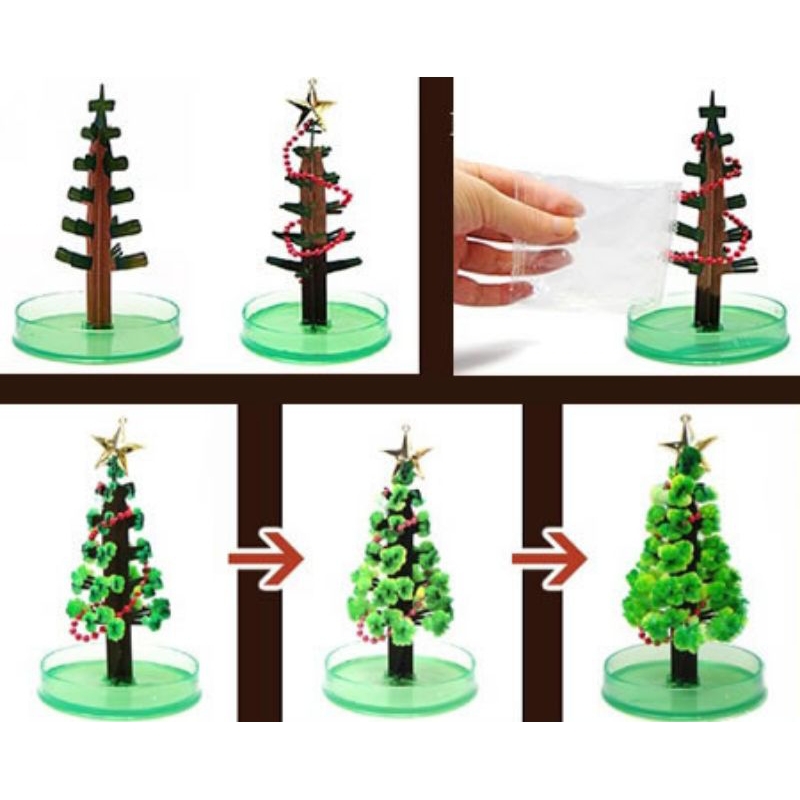 Đồ chơi noel , cây thồn nở tuyết , cây hoa anh đào nở hoa , magic funny tree , magic sakura