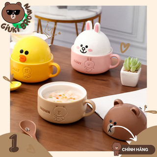 Bộ bát ăn sáng cao cấp Line Friends
