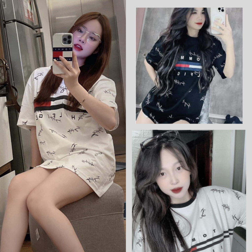 Áo Thun Đen In Chữ Tom - Áo phông Basic Đen Hình Cực Chất Trendy Unisex