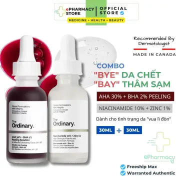 Sỉ- Serum Peel da The Ordinary AHA 30%+BHA 2% Tinh chất tẩy da chết không bong tróc 30ml