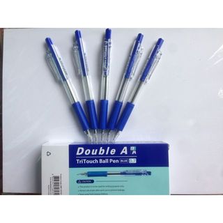 Bút bi Double A, mực xanh (12 cây/hộp)