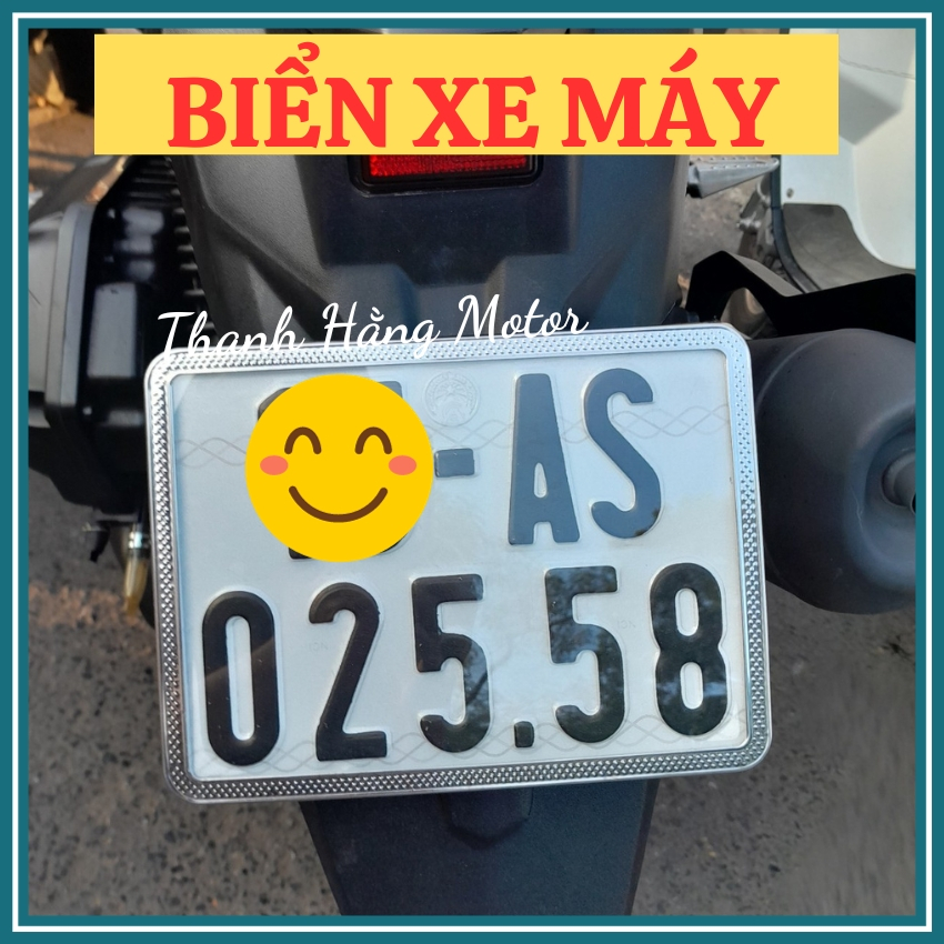 Bộ Ốp Khung Biển Số Xe Máy, xe điện Inox - Biển Meca - Bộ Ốp Biển Số Inox (Khung Biển /Bảng Số Inox)