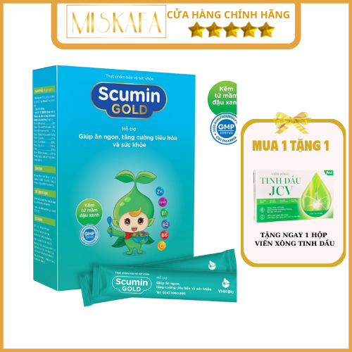 SCUMIN GOLD - Giúp bổ sung kẽm, cốm ăn ngon cho bé giúp bé ăn ngon, hết ốm vặt, tăng sức đề kháng, không lo trẻ biếng ăn