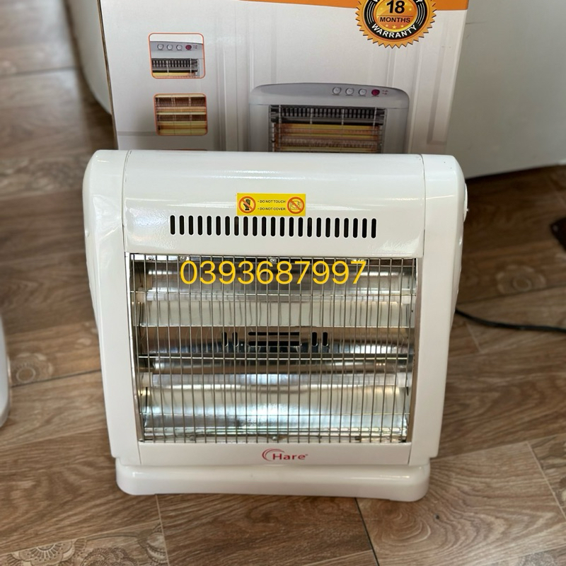 Quạt sưởi Hare, Đèn sưởi Hare, Đèn sưởi Halogen không gây khô da thân thiện môi trường-Bảo hành 18 Tháng