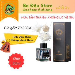 Tinh Dầu Thơm Phòng Hương Thiên Nhiên Black Rose Hoa Hồng Đen 50ml Kèm Que Khuếch Tán