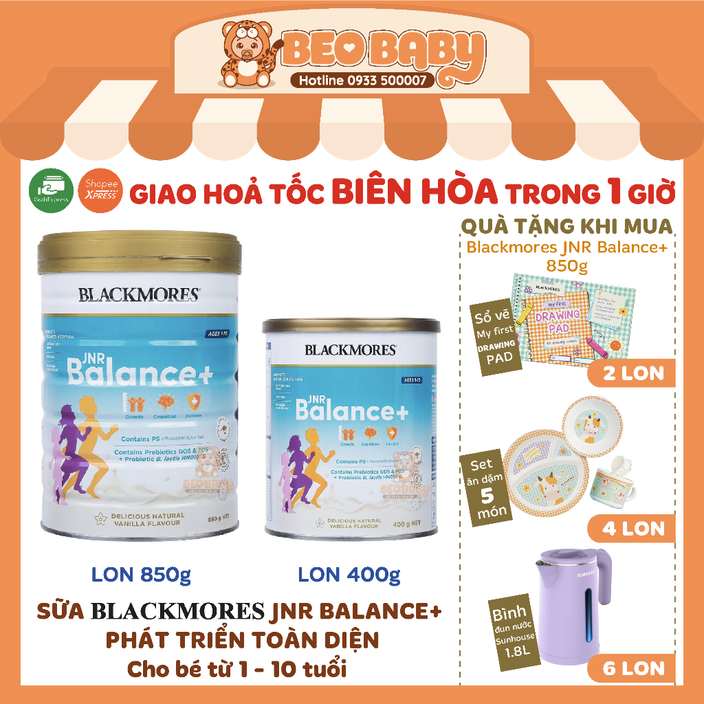 Sữa Blackmores JNR Balance+ Của Úc Cho Bé Từ 1 - 10 Tuổi Tăng Cân Tăng Chiều Cao