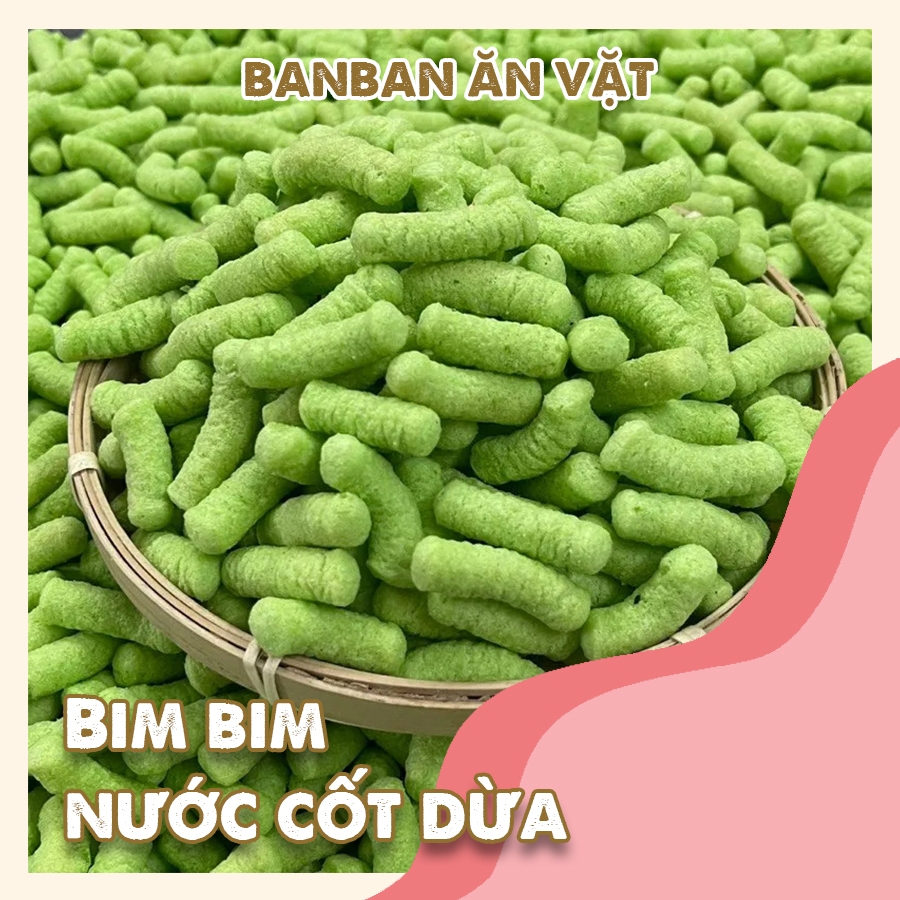 Bim Bim Đậu Xanh Nước Cốt Dừa Siêu Ngon - Gói 250g
