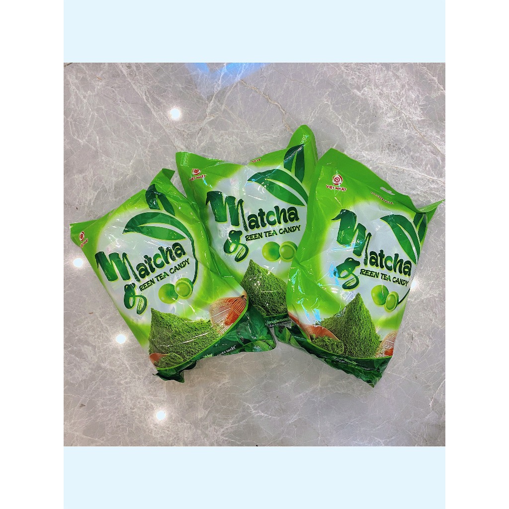 Bịch 400g kẹo trà milktea sữa trân châu, kẹo matcha trà xanh mềm dẻo - Việt Nhật -