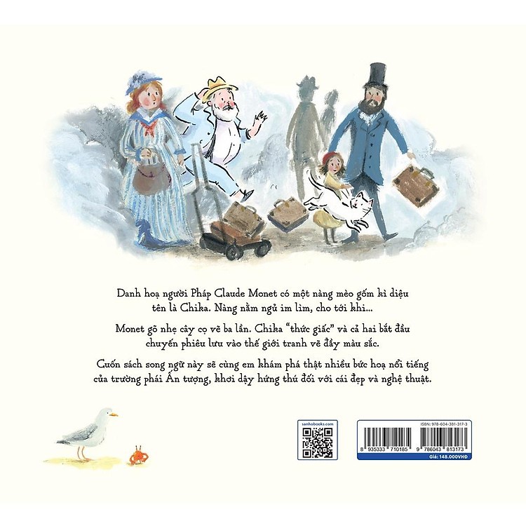 Sách Thiếu Nhi Song Ngữ - Monet’s Cat – Nàng Mèo Của Monet