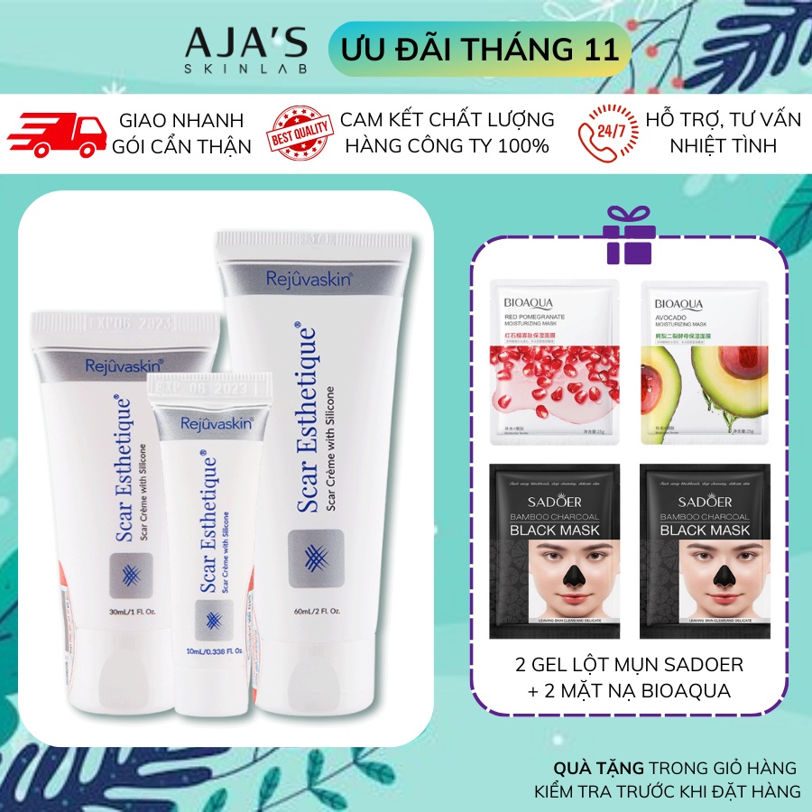 Kem làm mờ sẹo thâm và phục hồi da Scar Esthetique REJUVASKIN 10ml/ 30ml/ 60ml - AJA'S SKINLAB