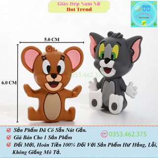 Jibbitz charm tom jerry sticker 3d trang trí dép crocs mẫu mới dễ thương gắn sục cross sục nữ dép cá sấu có sẵn nút gắn