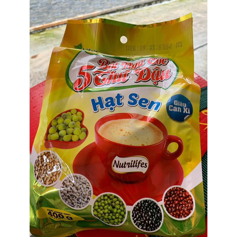 Bột ngũ cốc 5 thứ đậu Hạt Sen Life’s Food 400g
