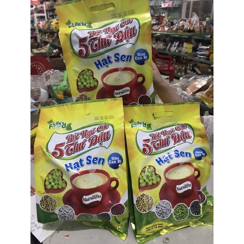 Bột ngũ cốc 5 thứ đậu Hạt Sen Life’s Food 400g