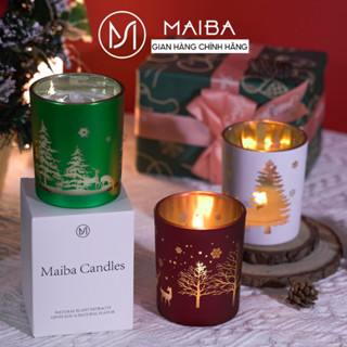  Nến Thơm MAIBA Ba Màu Thư Giãn Khử Mùi Thơm Phòng Quà Tặng Giáng Sinh 