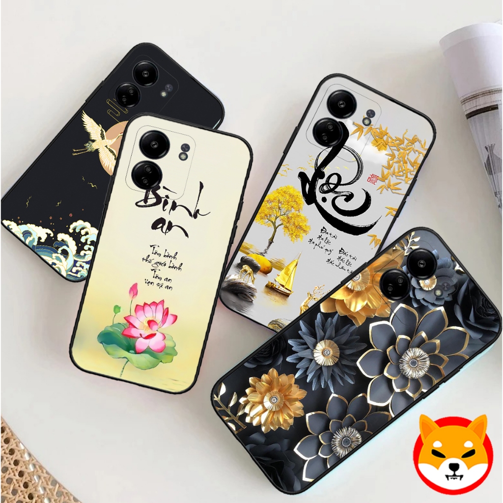 Ốp Xiaomi Redmi 13C bộ hình thư pháp sang trọng | OC CHO STORE