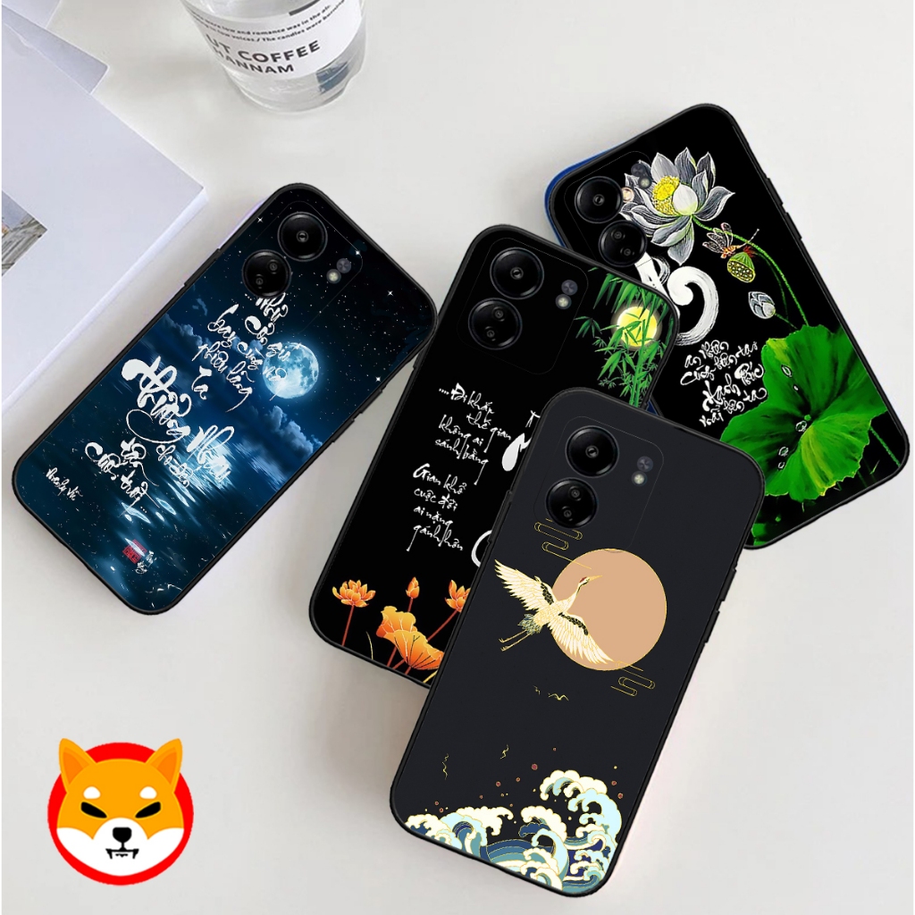 Ốp Xiaomi Redmi 13C bộ hình thư pháp sang trọng | OC CHO STORE