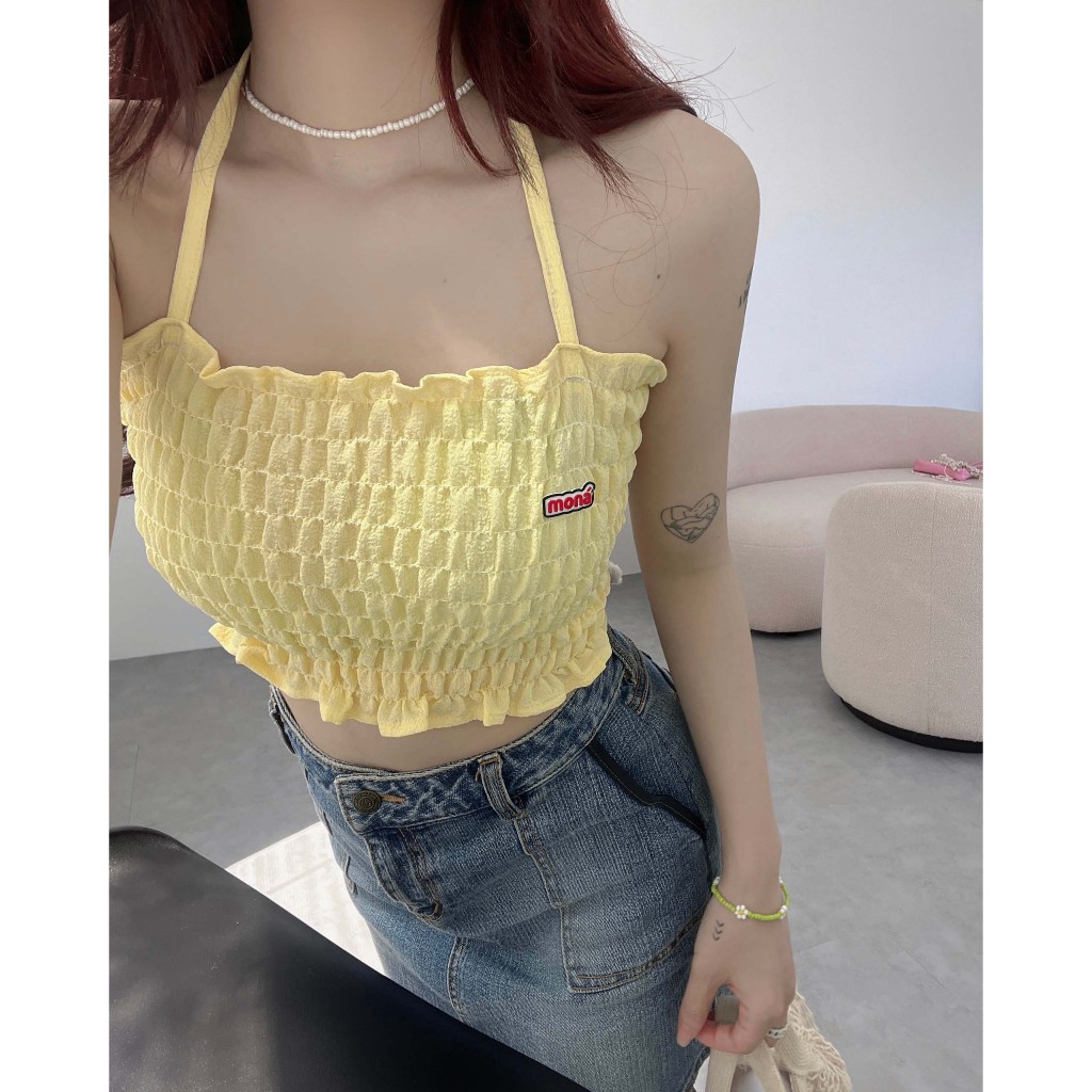 Áo croptop 2 dây MONÁ - SERA