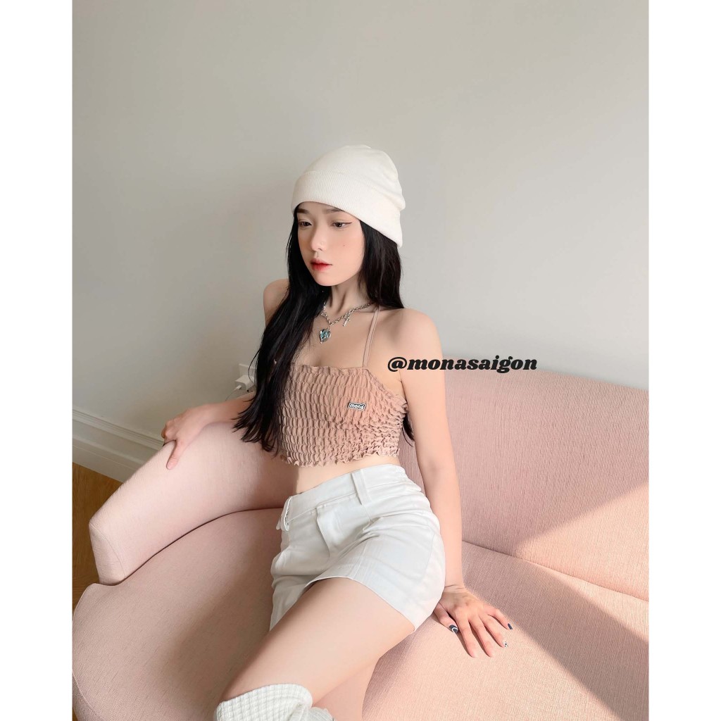 Áo croptop 2 dây MONÁ - SERA