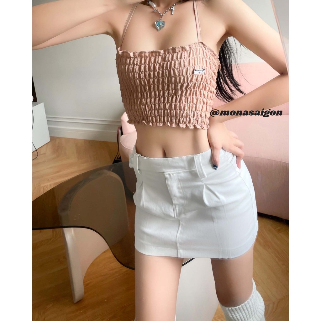 Áo croptop 2 dây MONÁ - SERA
