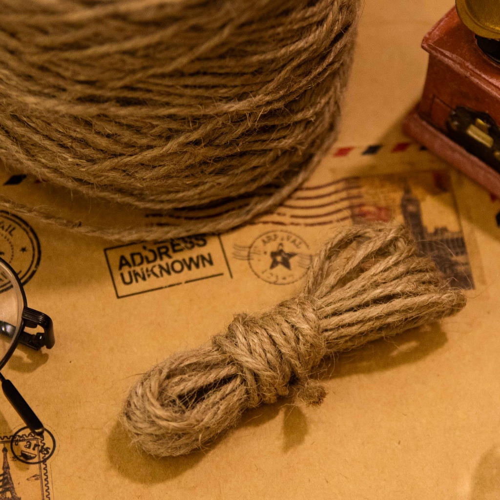 3 Mét Dây Cói Vintage Đa Năng Màu Nâu Tự Nhiên - Nomad Garden