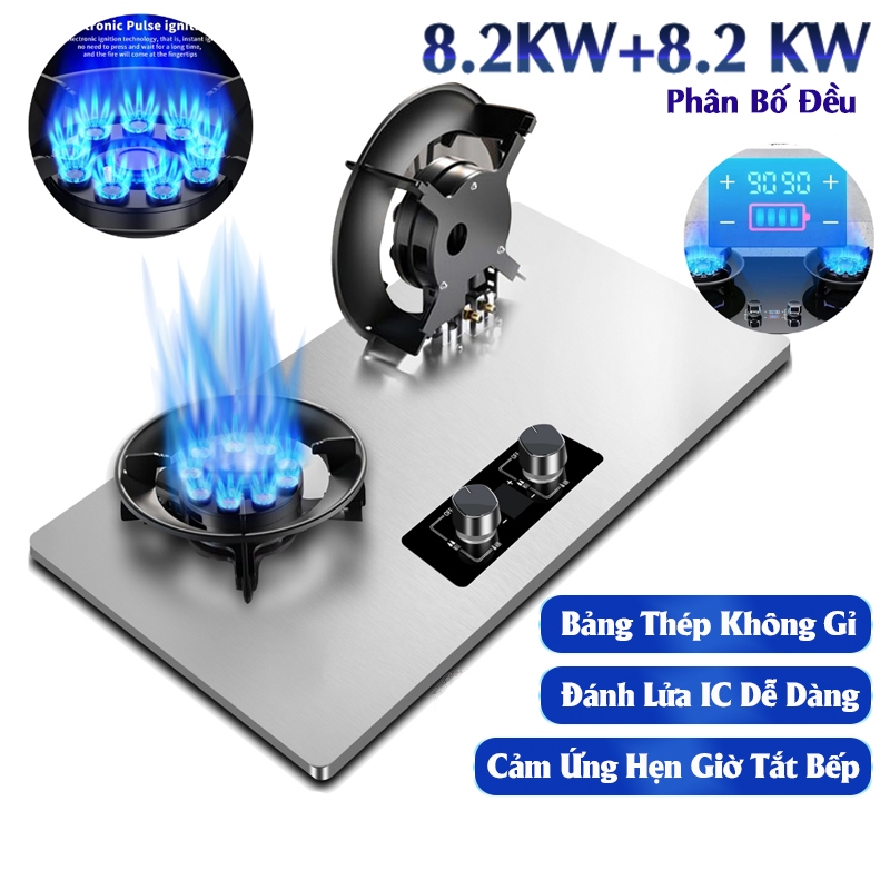 Bếp Gas Âm Lật 10 Đầu Đốt GZ59 OLEYIN, Tích Hợp Hẹn Giờ, Cảm Biến Tự Ngắt Gas, Khóa An Toàn Thông Minh